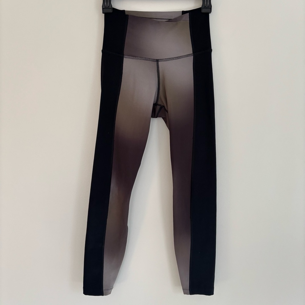 NIKE |Yoga Grey And Black Dri-FIT High‎ Rise Leggings | Size S